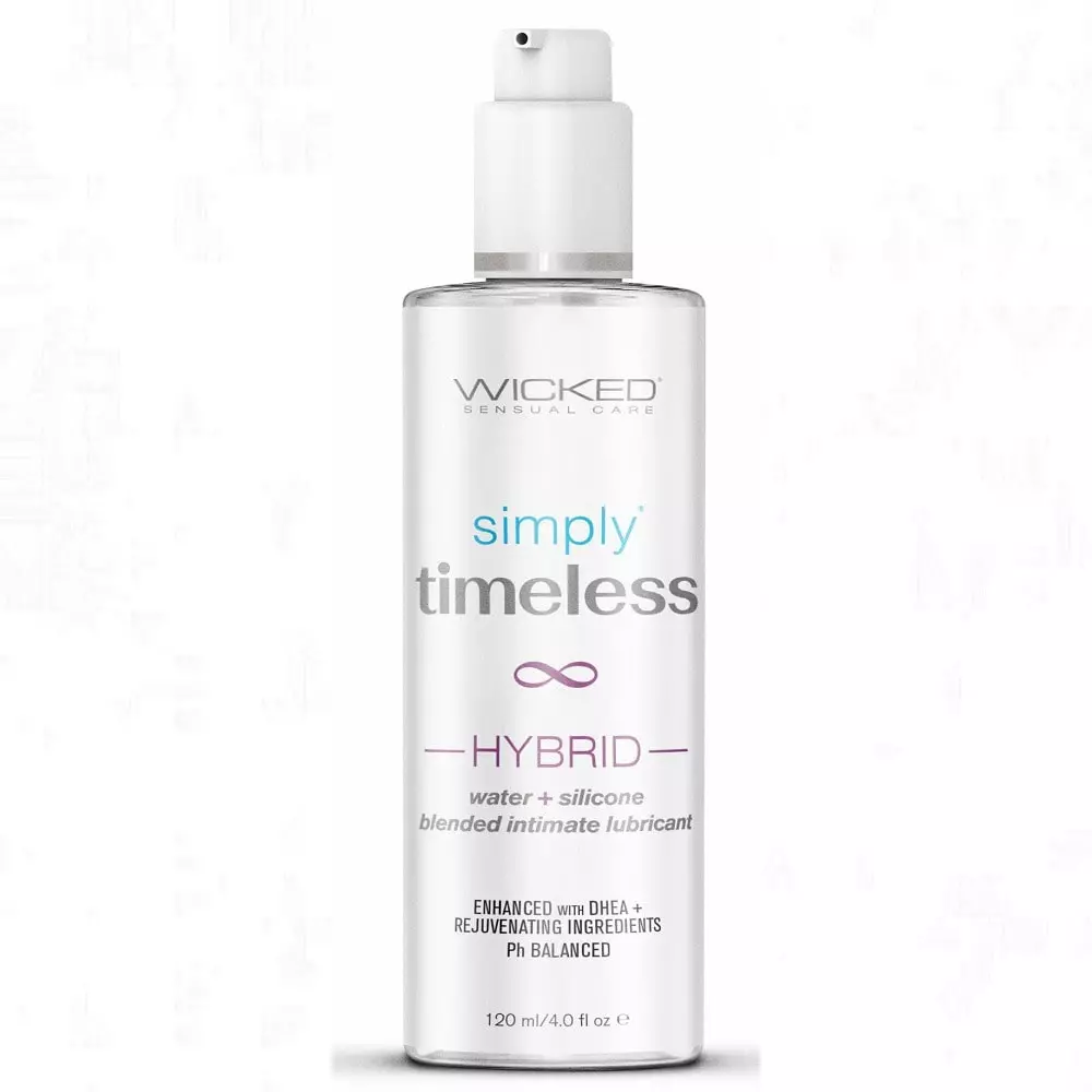 Wicked Simply Timeless Hybrid Water + Silicone Lubricant In 4 Oz